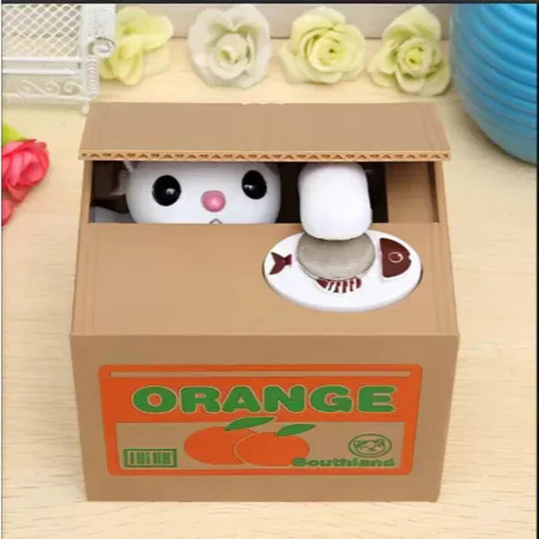 Piggy Bank Catch Coins Animated Characters