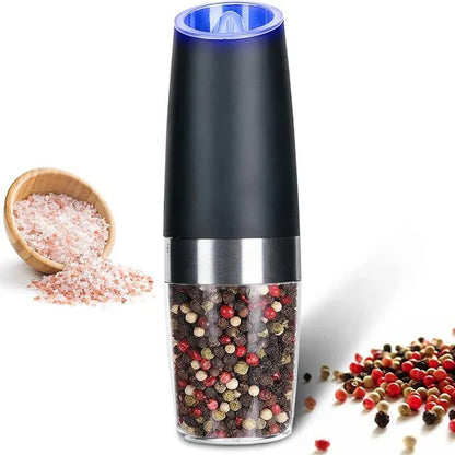 USB Rechargeable Electric Salt and Pepper Grinder with Automatic Dispense